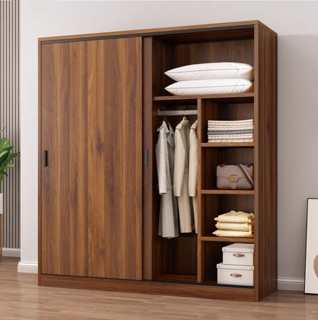 Solid on sale walnut wardrobe