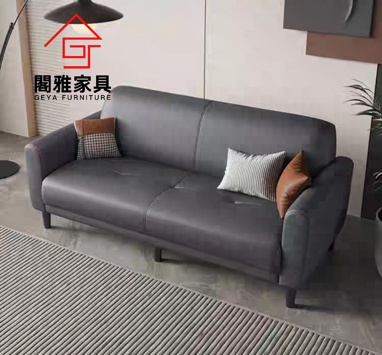 Cat scratching leather outlet sofa