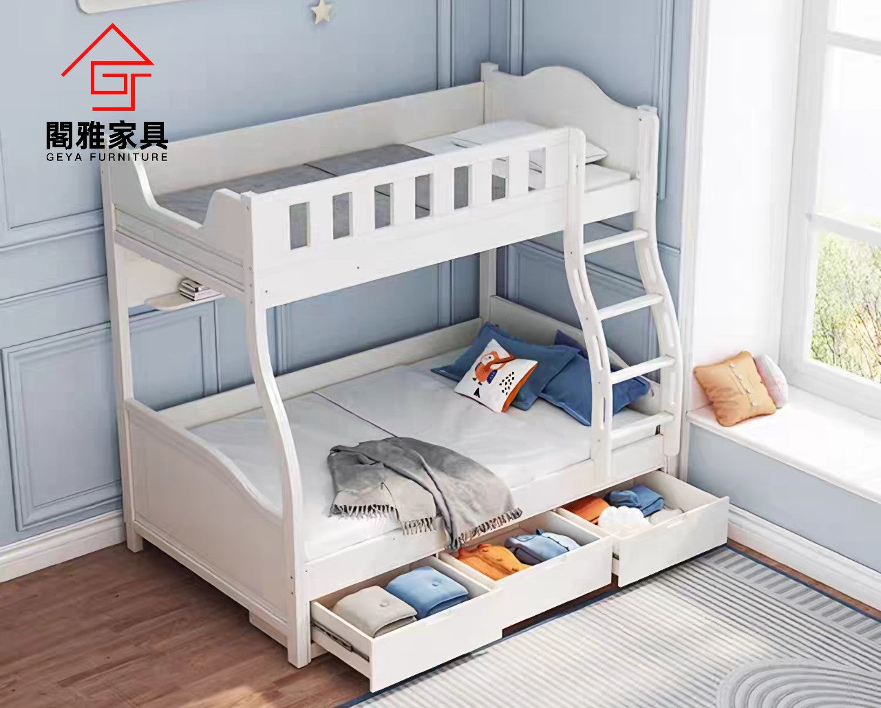 Bunk Bed For Furniture Baby Bed TUFFING Bunk Bed Frame, Dark Gray