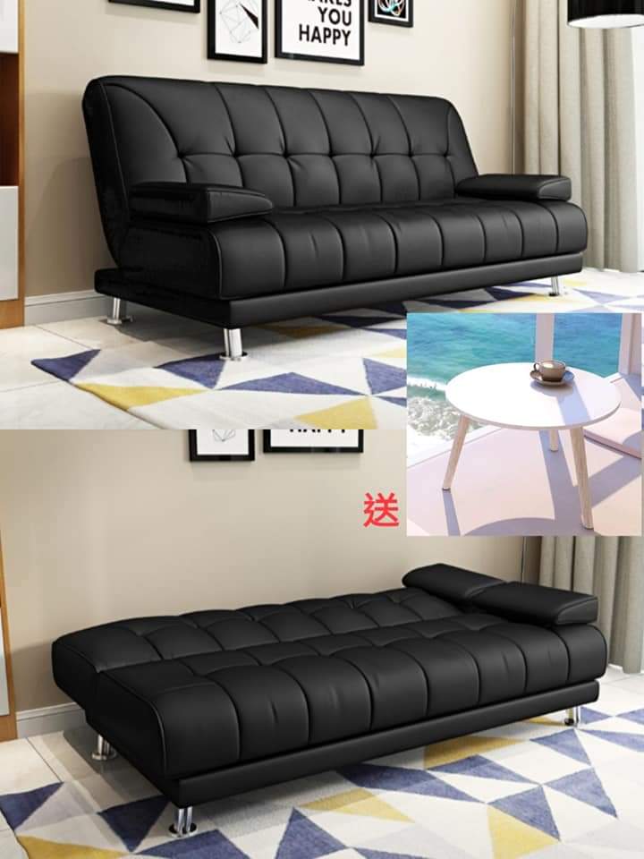GY-3933 Imitation leather sofa bed for sale in stock