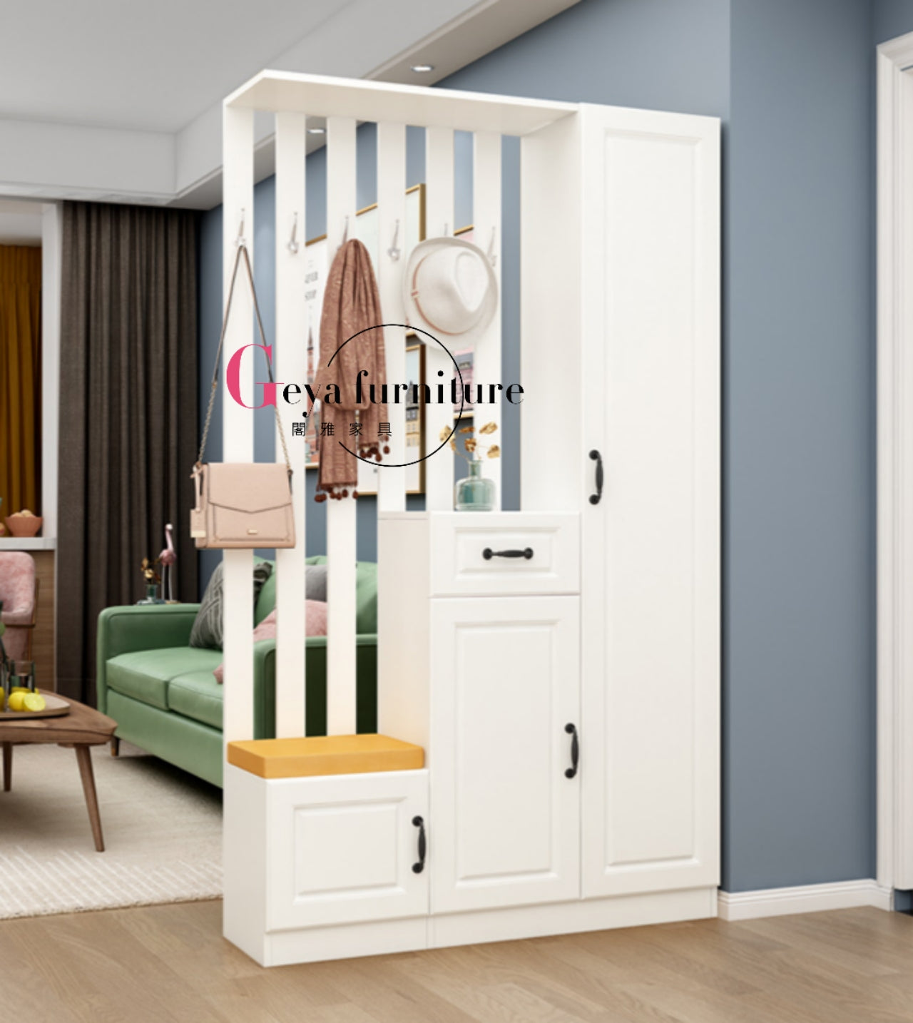 Shoe Rack Partition Design GY-5324 Screen Cabinet Multi-purpose