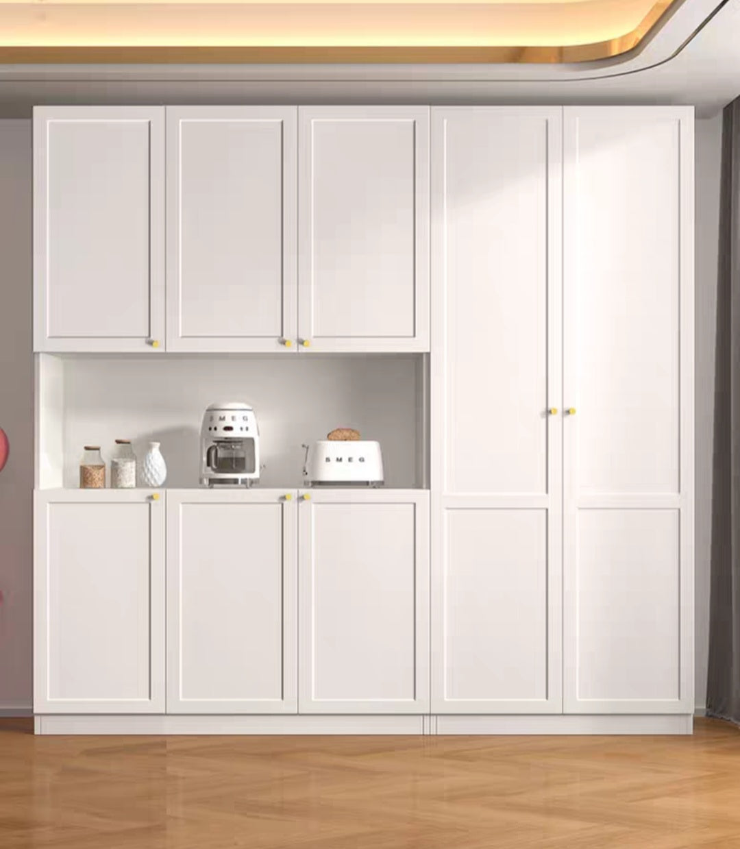 茶櫃　牡丹　　新品未使用 ZX-14 帕特2x6.7尺高鞋櫃/ 2x6.7尺置物鞋櫃/ 2x4尺鞋櫃| 台中尚品傢俱